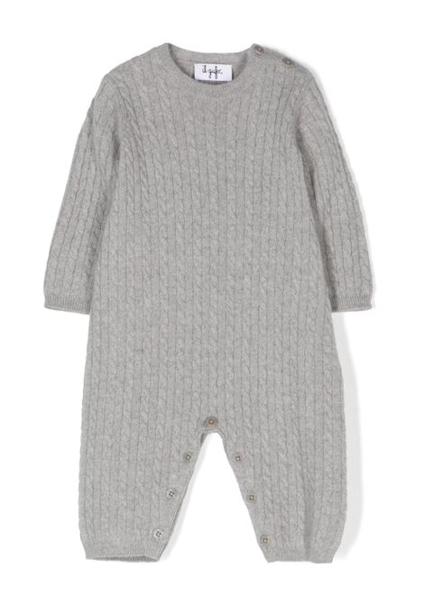 Grey Virgin Wool Jumpsuit